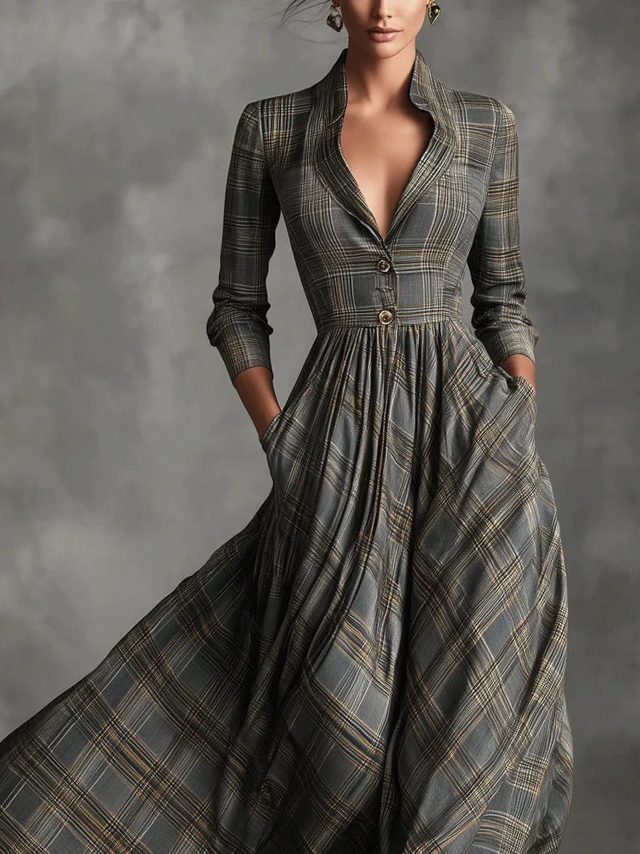 Chic Retro Women's Evening Dress
