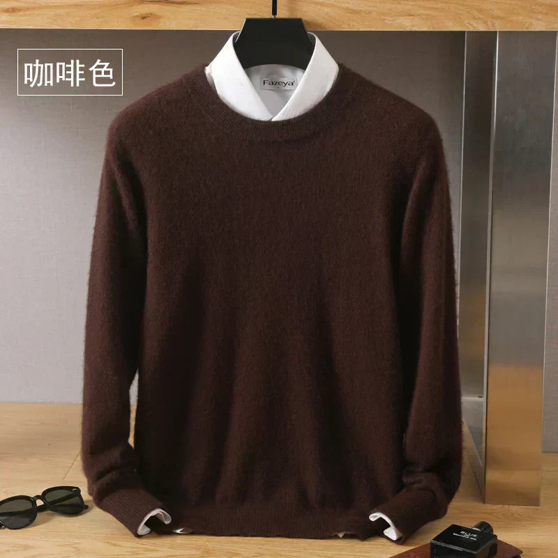 Luxurious High Quality Crew Neck Cashmere Sweater