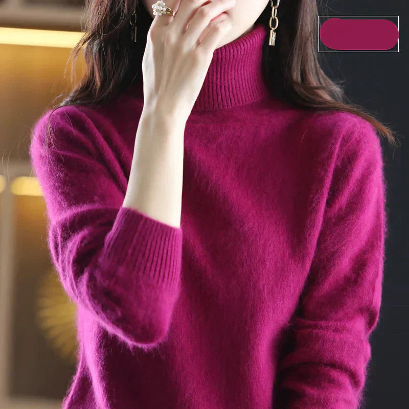 Women's Soft Luxury Cashmere Crew Neck Winter Sweater