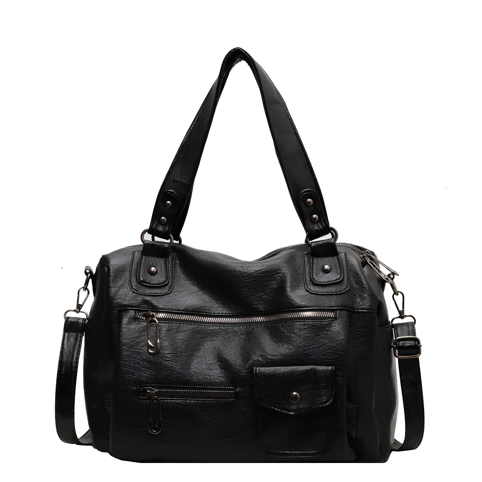 Big Genuine Leather Tote Bag - OutfitLondon