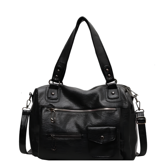 Big Genuine Leather Tote Bag - OutfitLondon