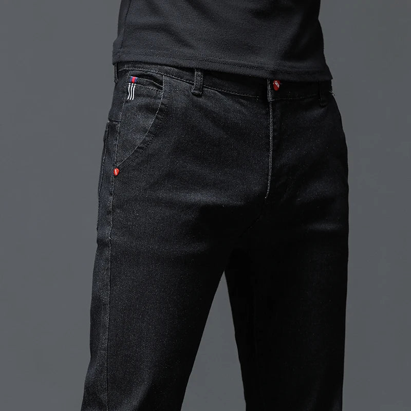 Slim Fit Black Denim Jeans