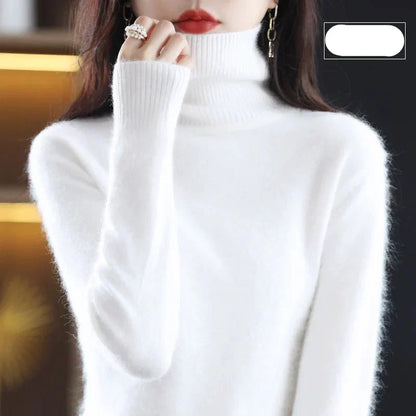 Women's Soft Luxury Cashmere Crew Neck Winter Sweater