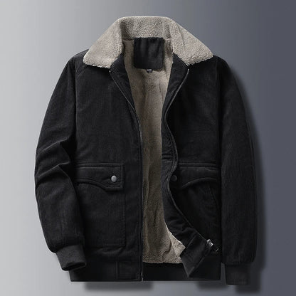 Rugged Textured Corduroy Jacket
