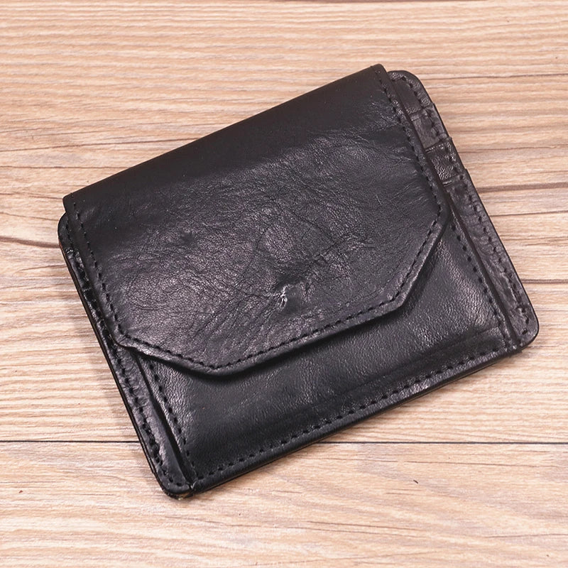 Genuine Brown Leather Mens Wallet