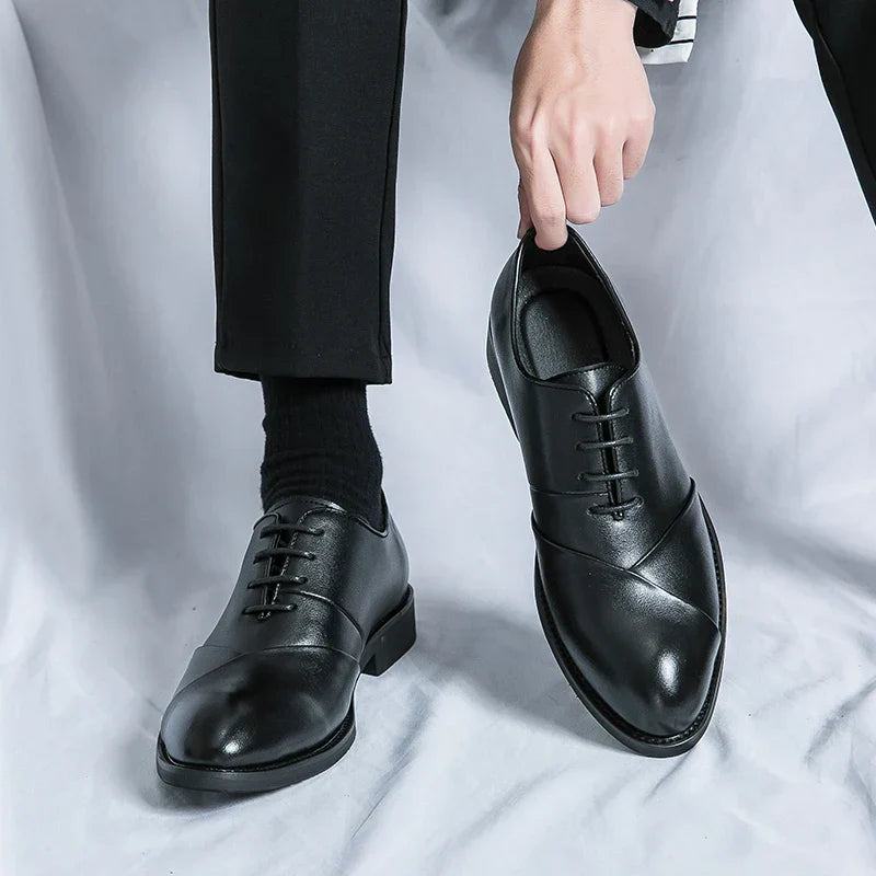 Luxury Brown Leather Dress Shoe