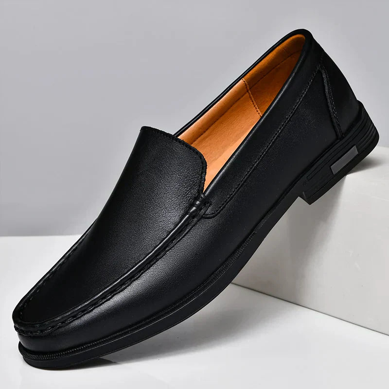 Stylish Leather Slip On Shoes for Men - OutfitLondon