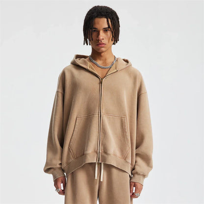 Cozy Fleece Zipper Hoodie Jacket