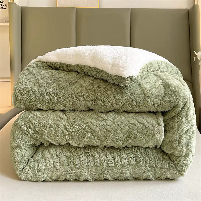Plush Cashmere Soft Heavy Blanket for Winter