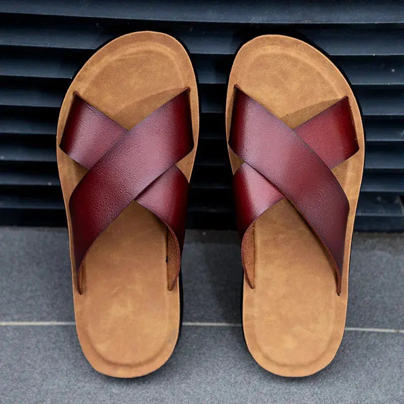 Classic Italian Leather Sandal Shoes