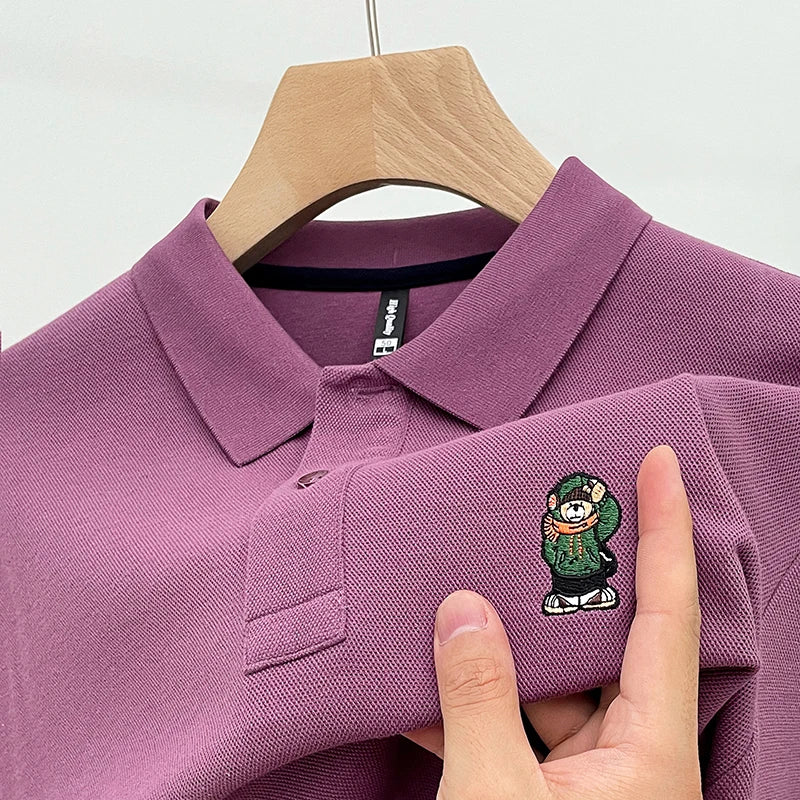 Relaxed Fit Mens Classic Polo Tee Shirt