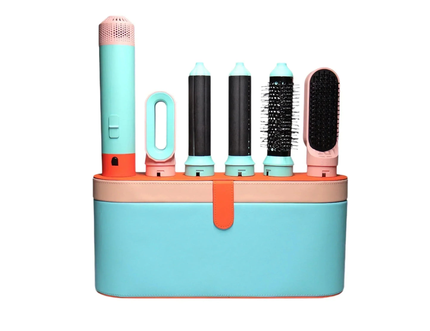 Premium 5-in-1 Curling Iron Hot Air Styling Brush