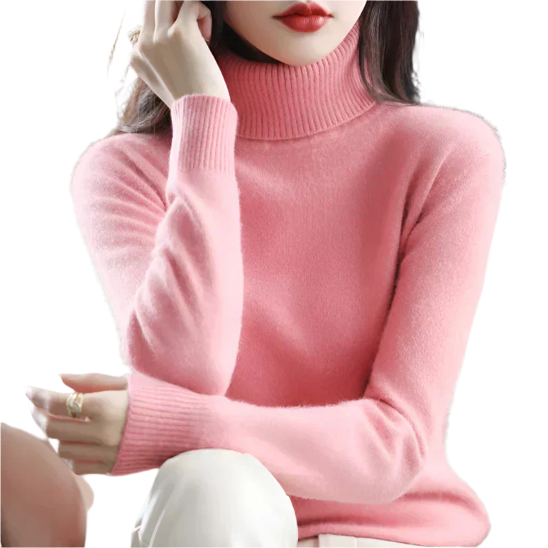 Soft Cashmere Women's Turtleneck Sweater