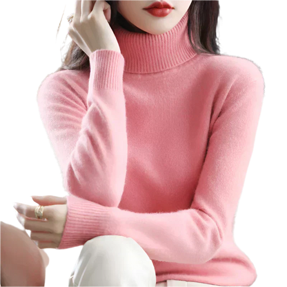 Soft Cashmere Women's Turtleneck Sweater