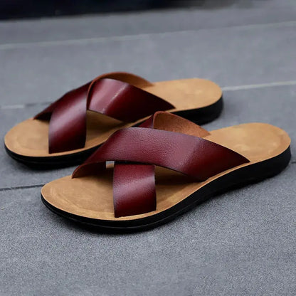 Classic Italian Leather Sandal Shoes