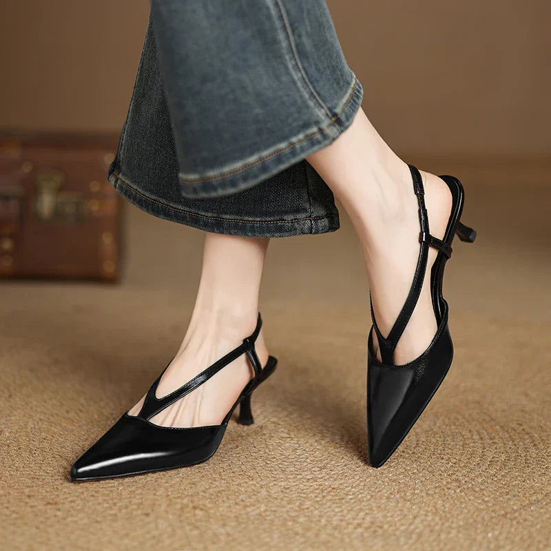 Comfortable Low Heel Slingback Shoes