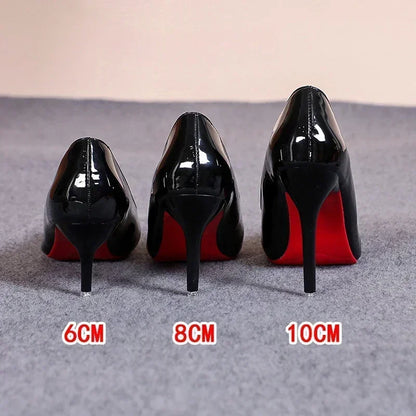 Elegant Red Stiletto Heels for Women - OutfitLondon