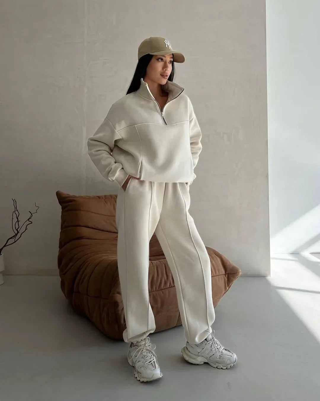 Soft Women's Sweatpants Hoodie Set