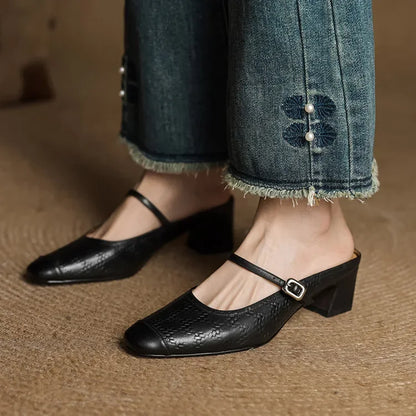 Authentic Leather Slide Shoes