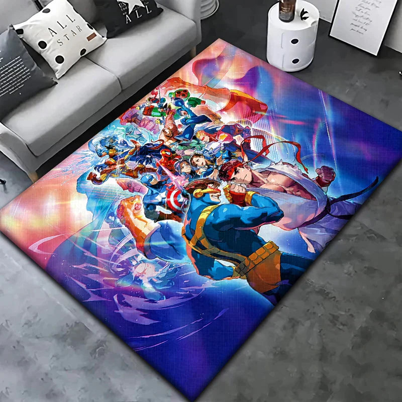 Vibrant Children's Rug Plush Bedroom Mat