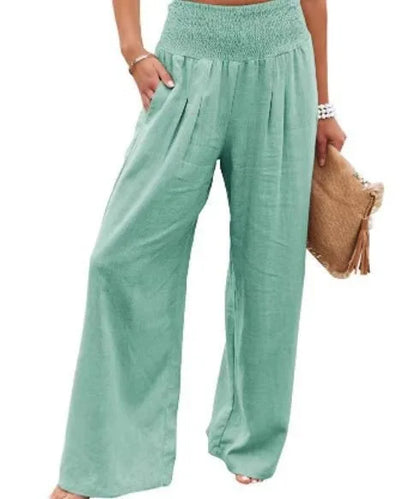 Relaxed Fit Women's Cotton Trousers