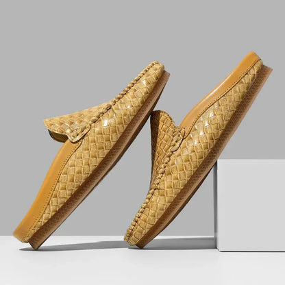 Luxury Leather Mule Shoes - Classic Handmade Design