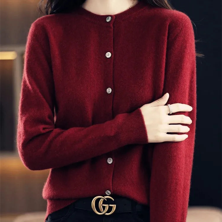 Soft Women's Open Front Cashmere Cardigan Sweater