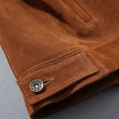 Soft Leather Bomber Jacket
