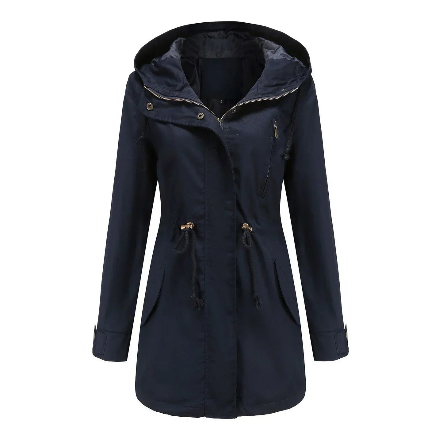 Waterproof Ladies Long Parka Rain Jacket