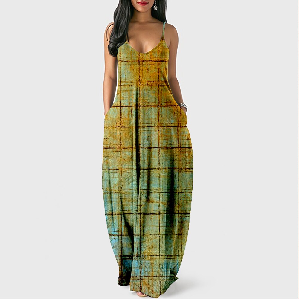 Vibrant Breathable Long Sundress for Women