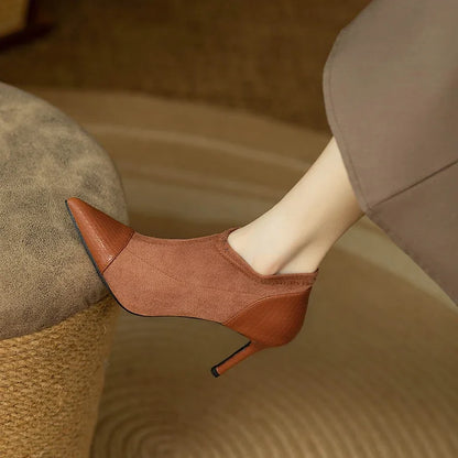 Elegant Genuine Leather High Heels