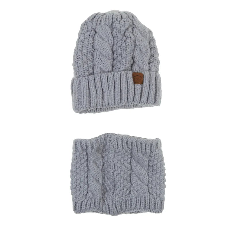 Cozy Ladies Knitted Hat and Scarf Set