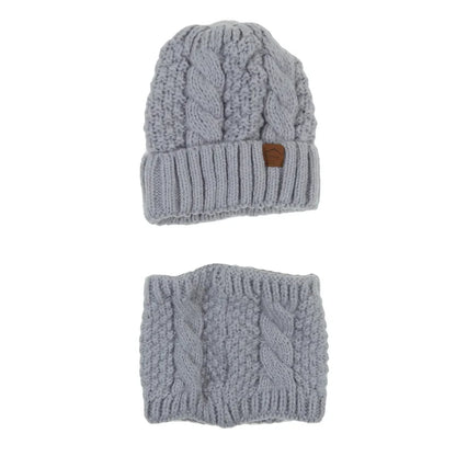 Cozy Ladies Knitted Hat and Scarf Set