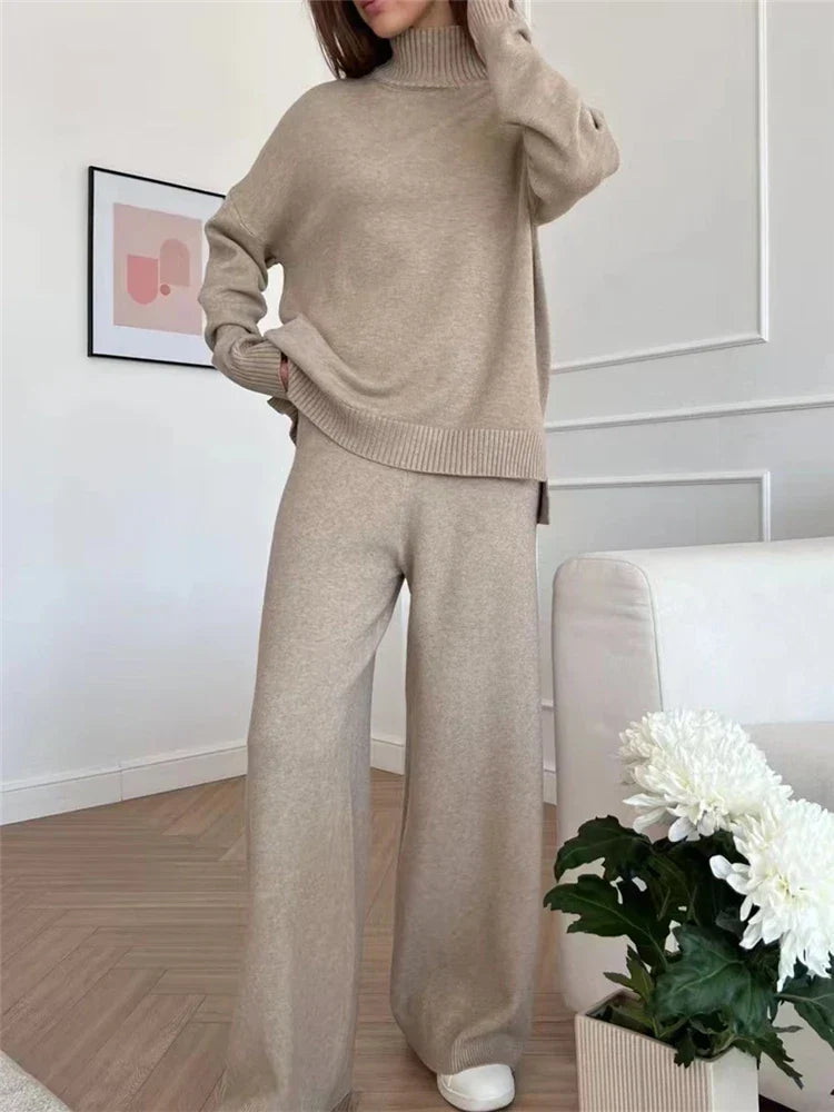 Soft Women's Turtleneck Jumpsuit Outfit
