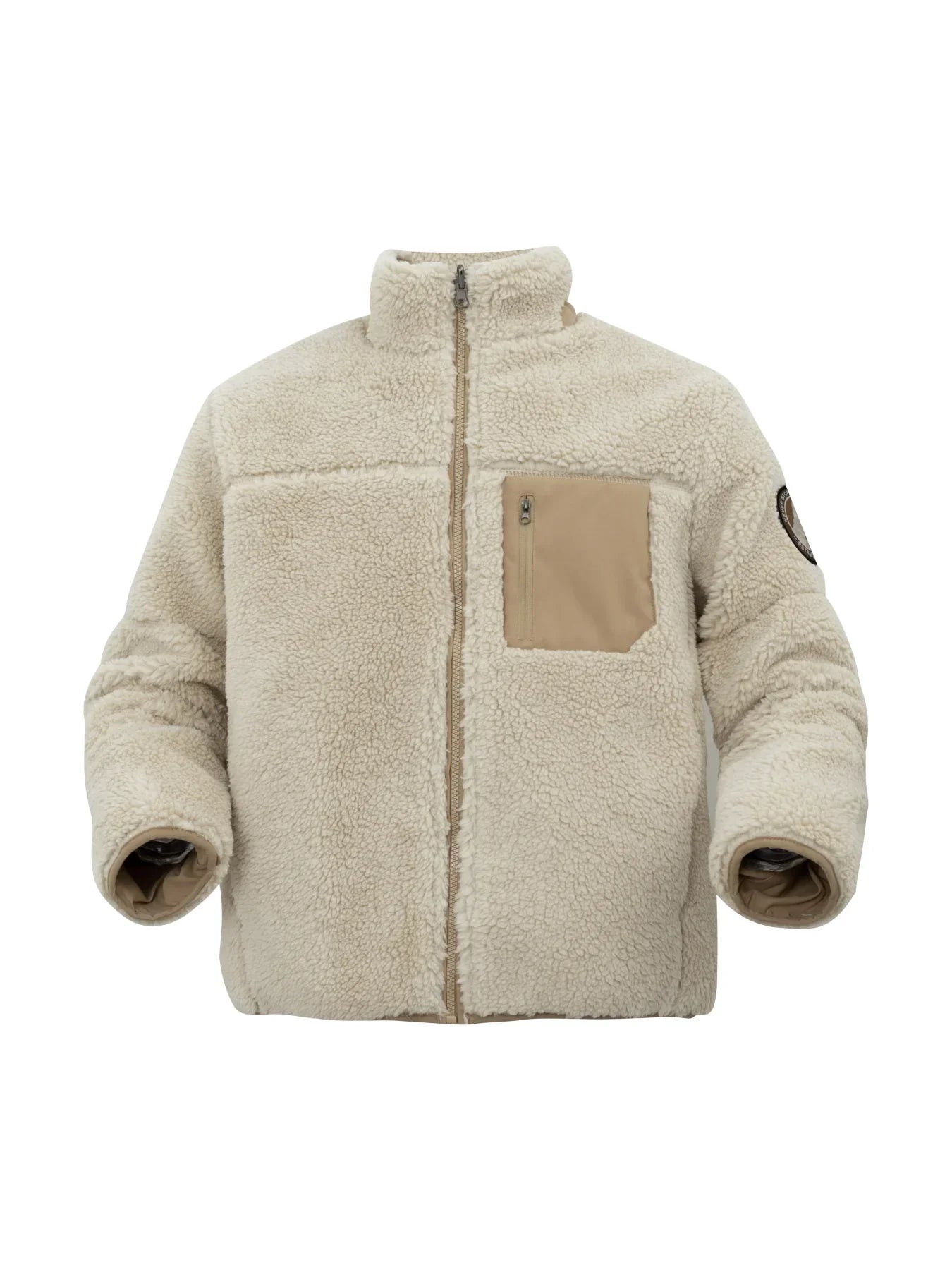 Warm Mens Faux Fur Parka Coat