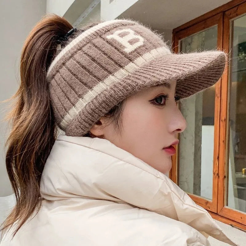 Cozy Cable Knit Winter Hat - OutfitLondon