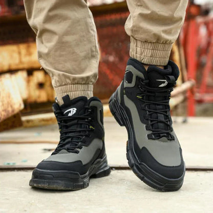 Tall Comfortable Biker Leather Boots - OutfitLondon