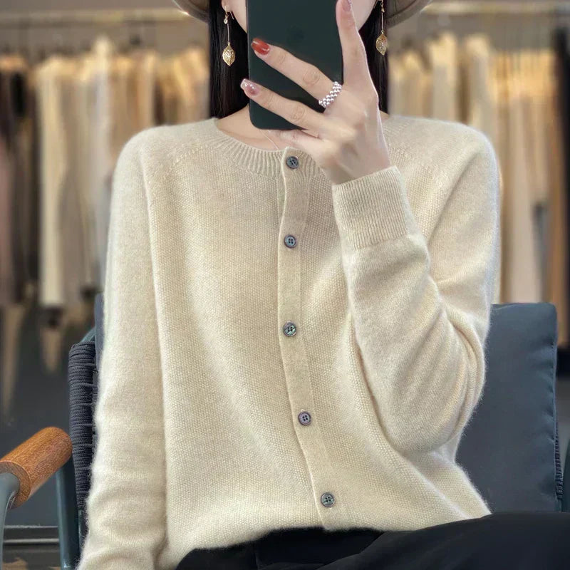 Cozy Ladies Open Front Knit Sweater