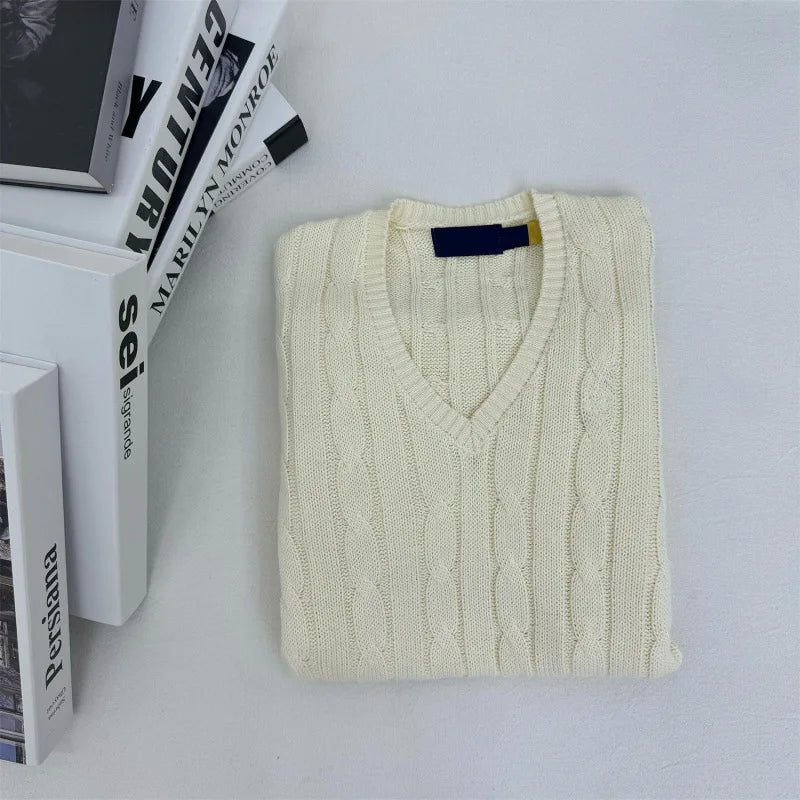 Comfortable Loose Fit Crew Neck Pullover Sweater