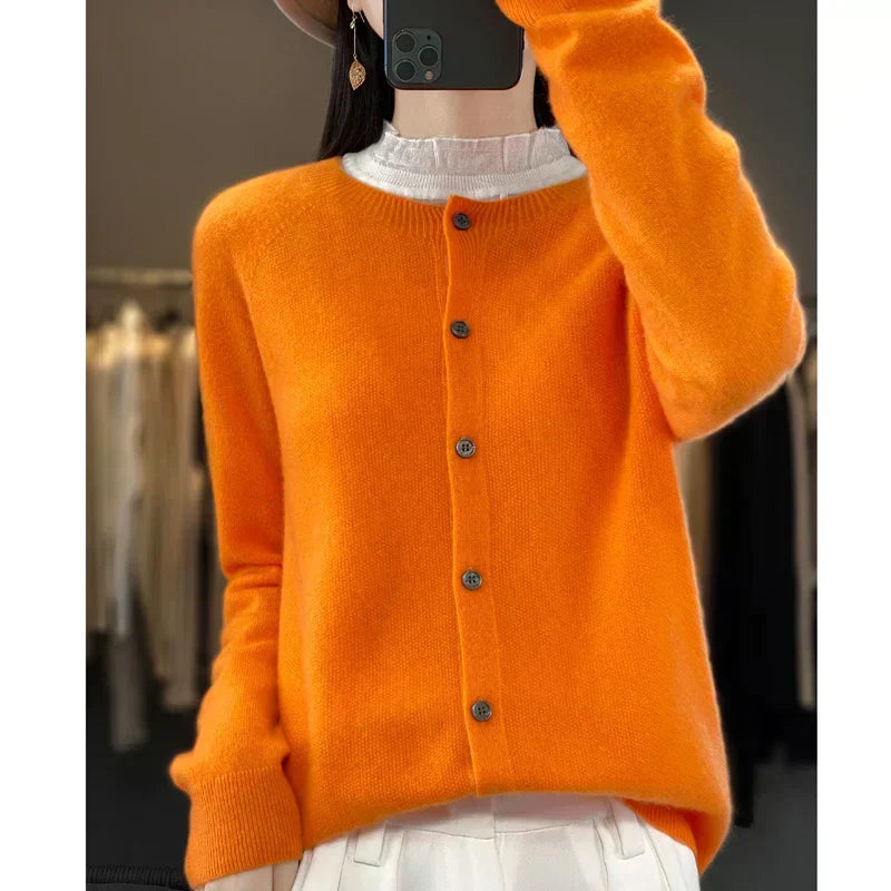 Cozy Ladies Open Front Knit Sweater