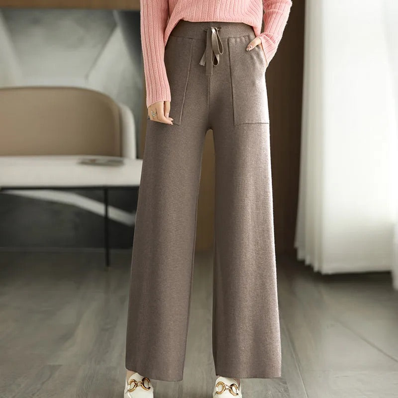 Comfortable Wide Leg Drawstring Pants