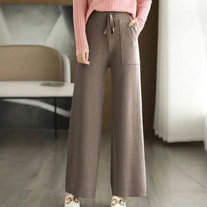 Comfortable Wide Leg Drawstring Pants
