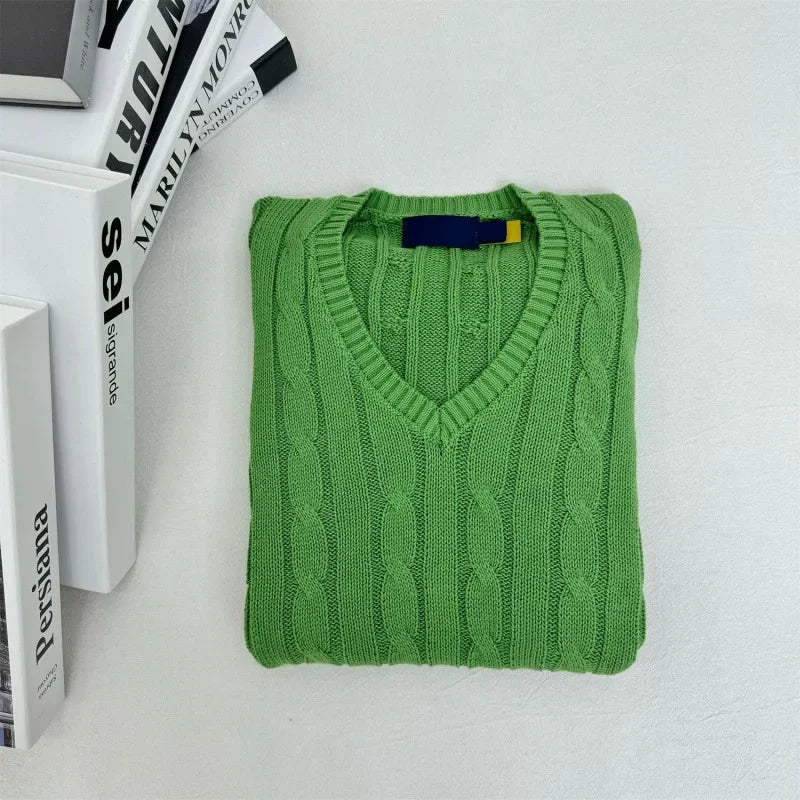 Comfortable Loose Fit Crew Neck Pullover Sweater