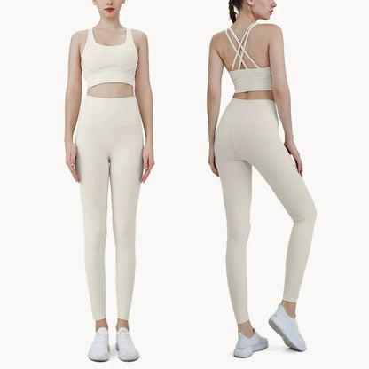 Ladies Lightweight 2 Piece Gym Yoga Outfit Set
