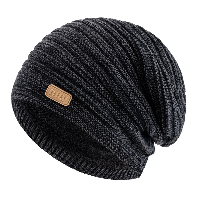 Cozy Striped Beanie Winter Cap