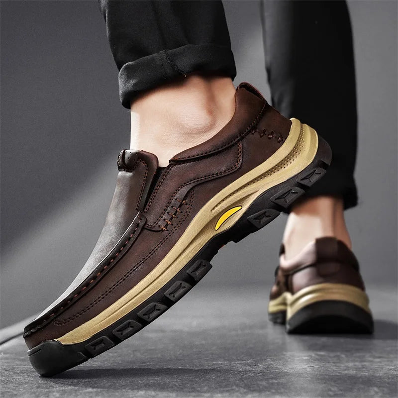 Authentic Leather Slip On Shoe