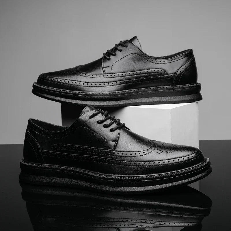 Real Leather Smart Shoes - OutfitLondon