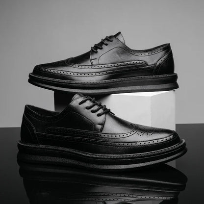 Real Leather Smart Shoes - OutfitLondon
