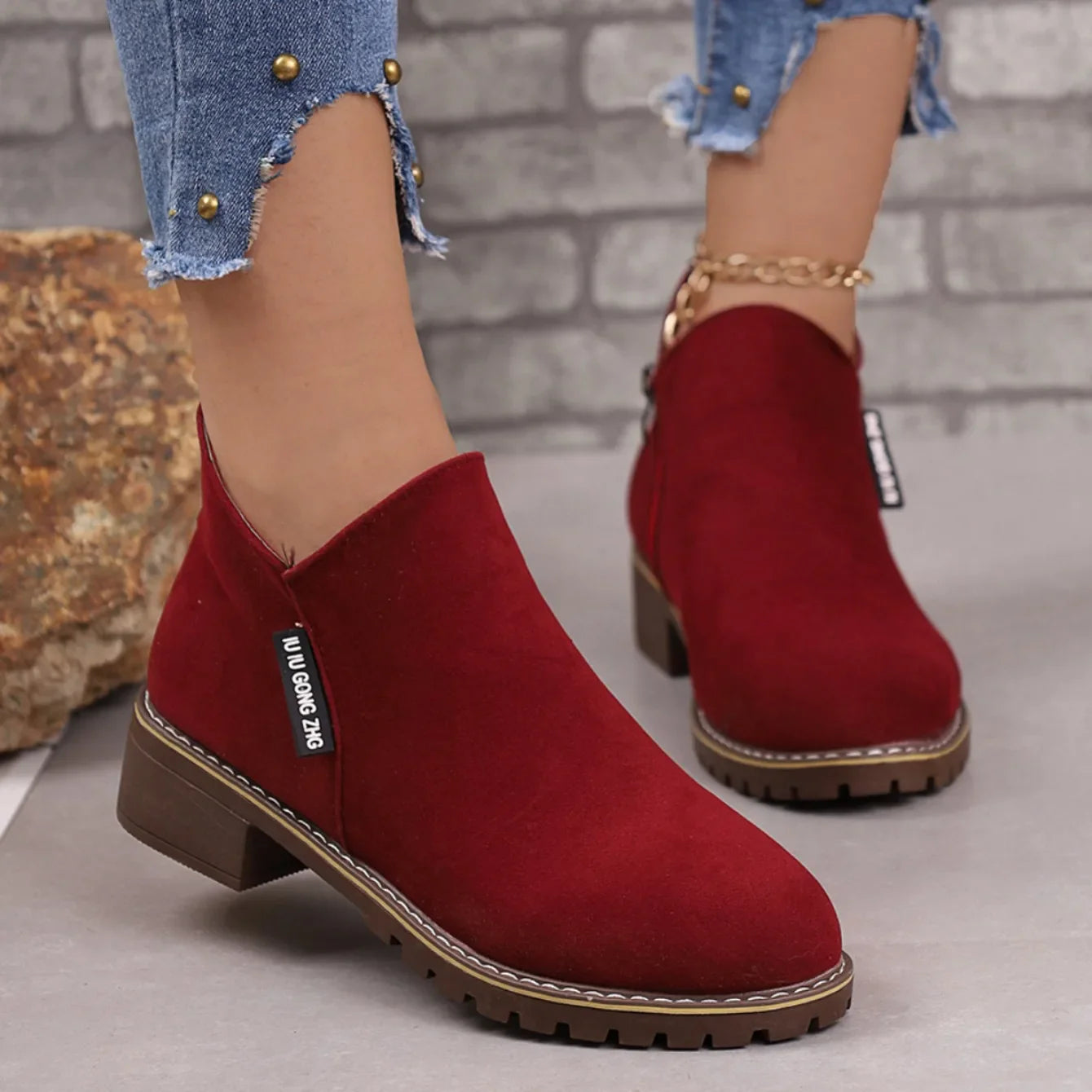 Comfy Women's Slip On Ankle Boots