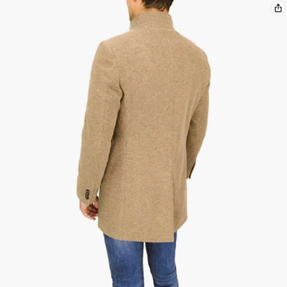 Traditional Men's Wool Trench Coat Classic Fit